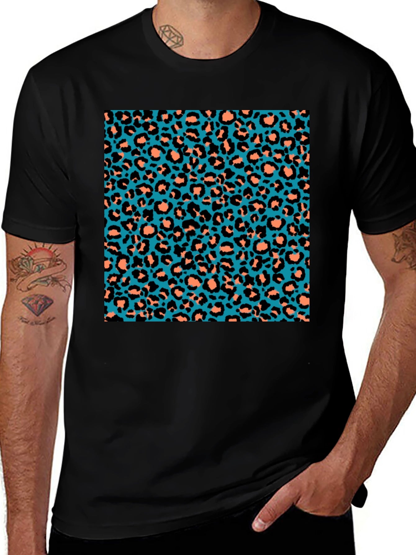 Funky Leopard Print Tee