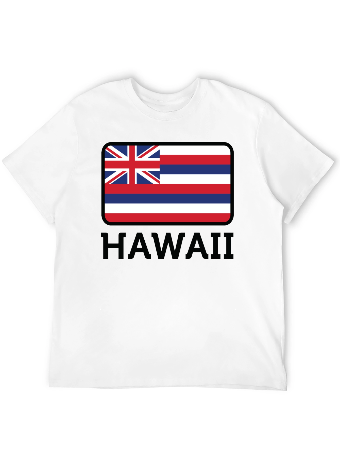 Hawaii Flag Graphic Black T-Shirt