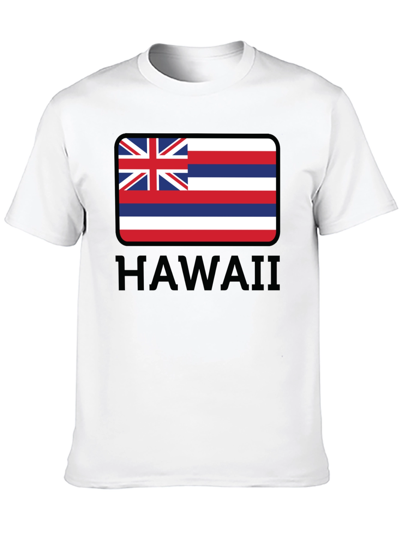Hawaii Flag Graphic Black T-Shirt