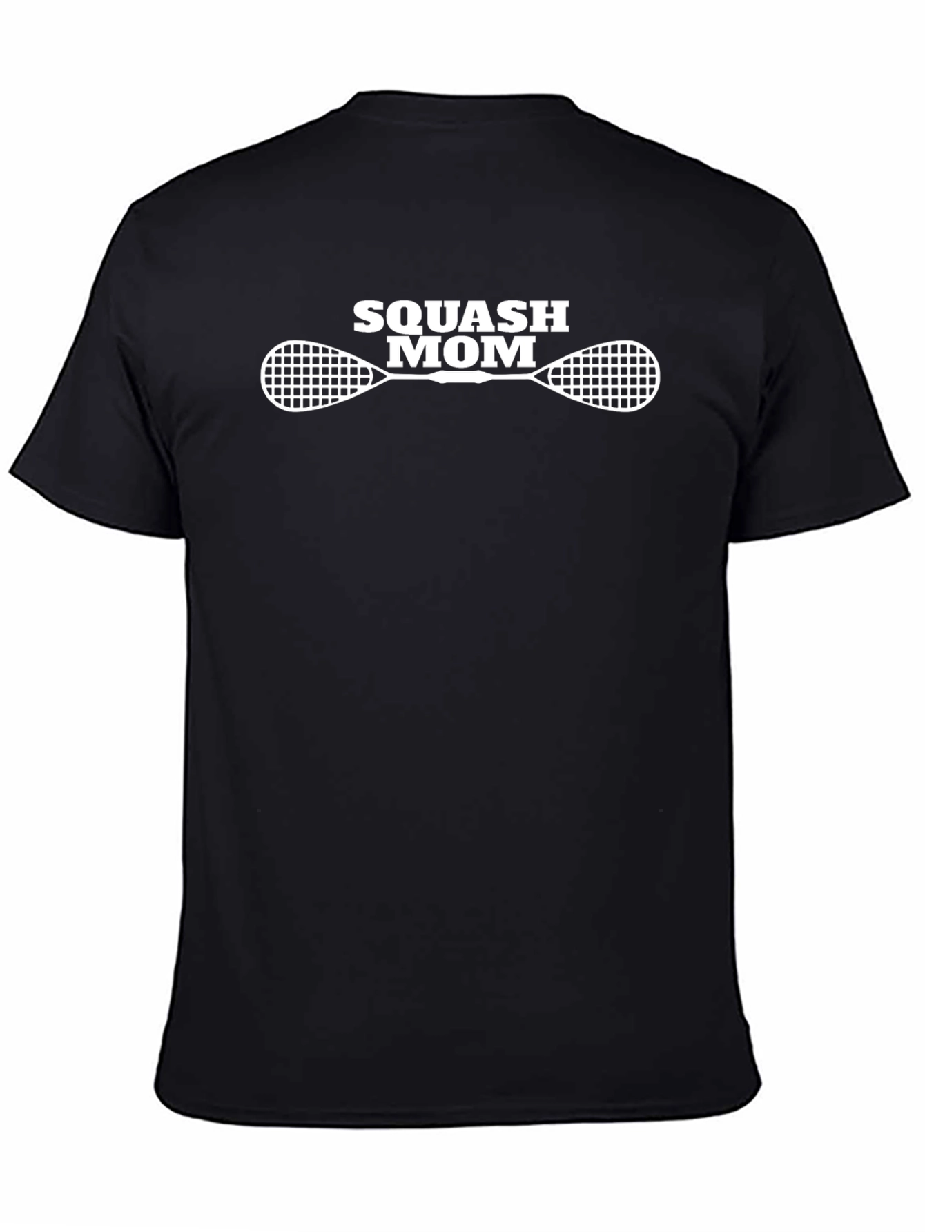 Squash Mom Graphic T-Shirt - Black