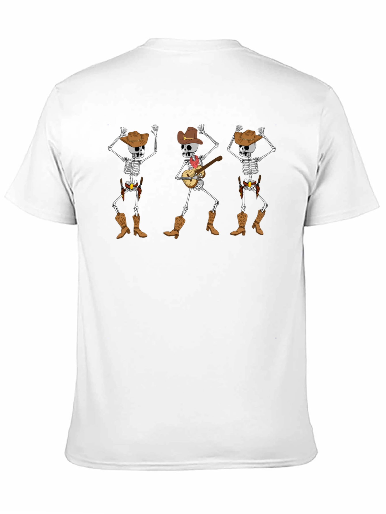 Dancing Cowboy Skeleton T-Shirt - Black