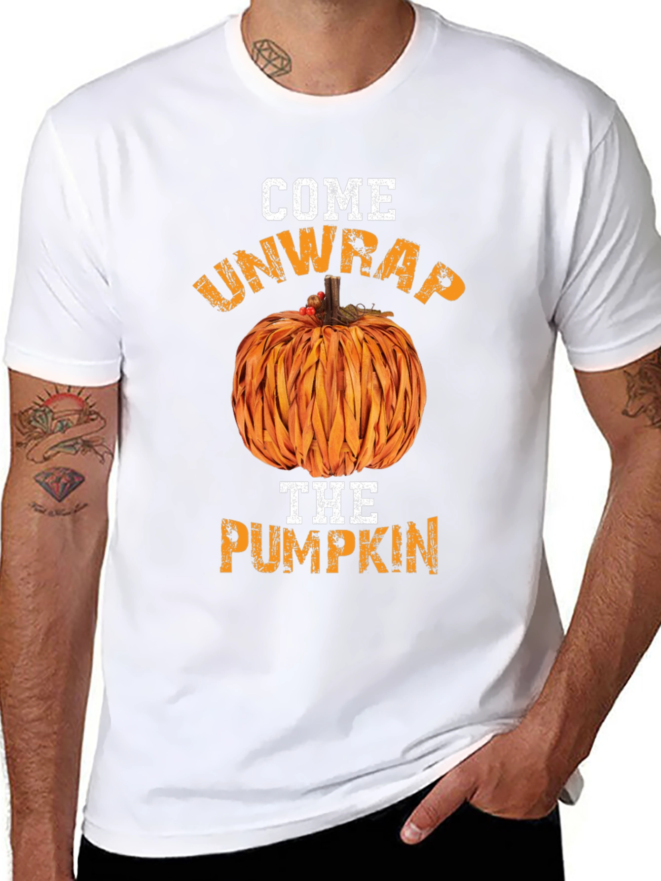 Come Unwrap The Pumpkin Graphic Tee