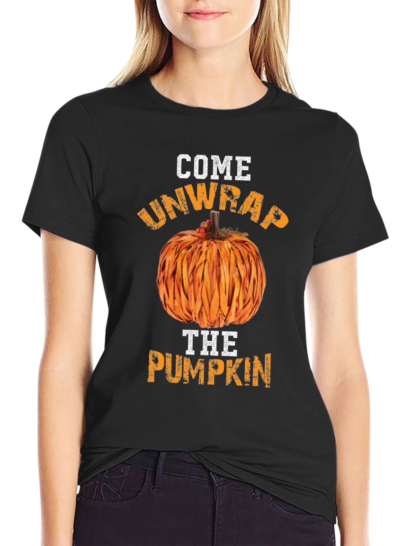 Come Unwrap The Pumpkin Graphic Tee