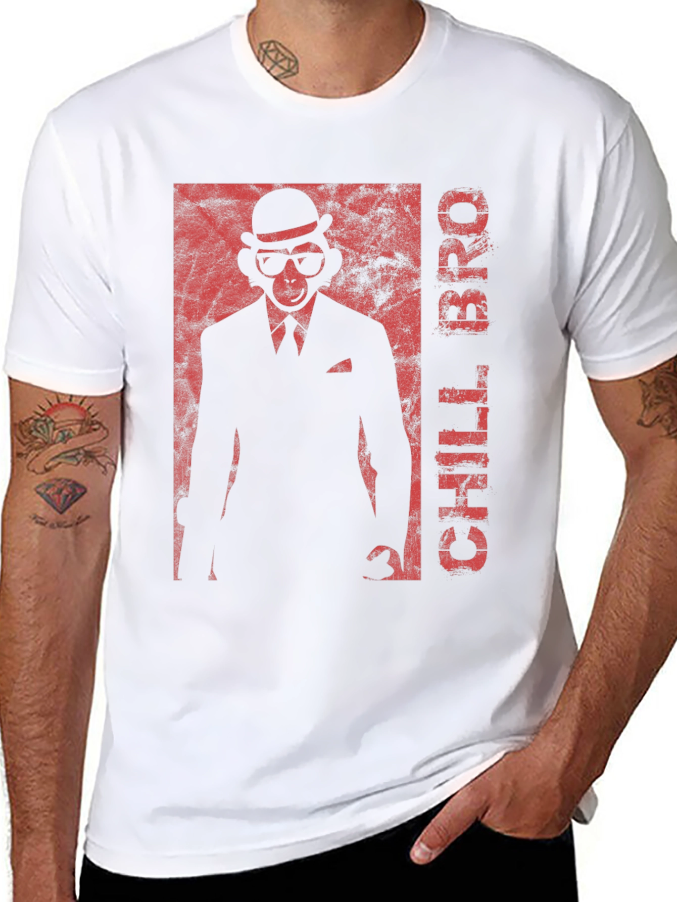 Chill Bro Monkey Graphic T-Shirt