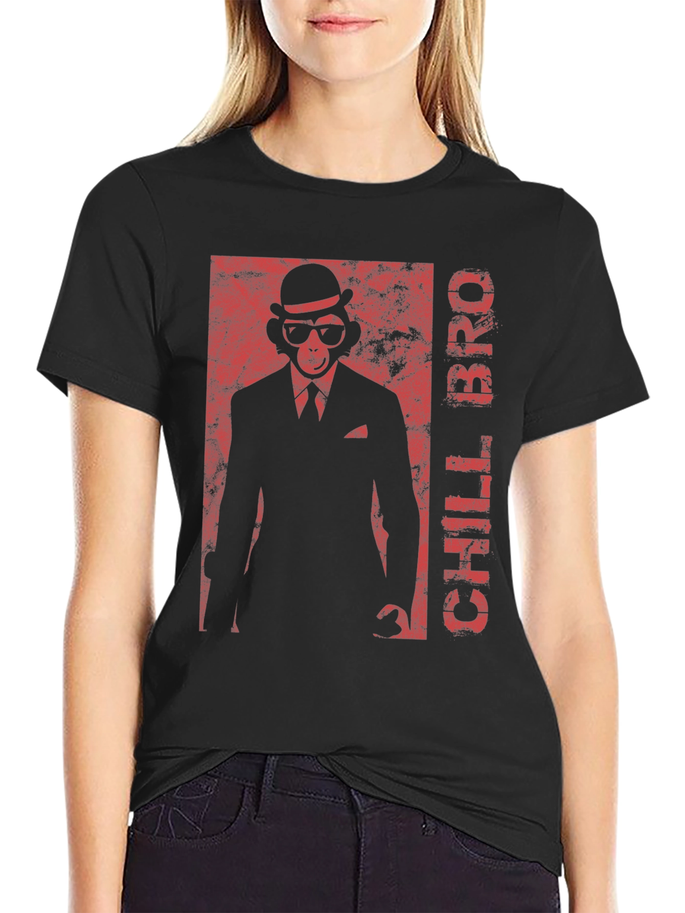 Chill Bro Monkey Graphic T-Shirt