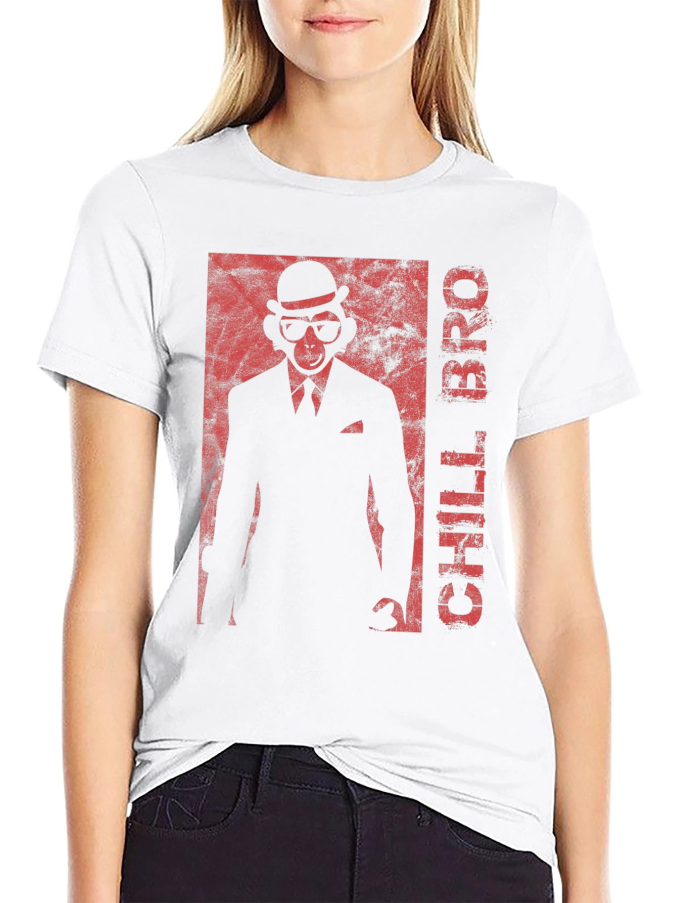Chill Bro Monkey Graphic T-Shirt