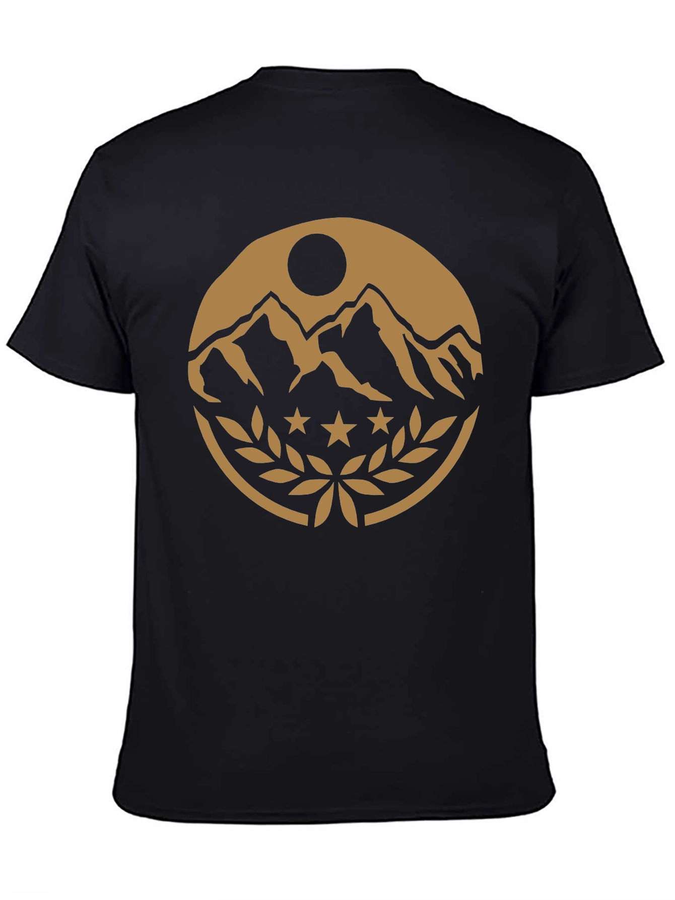 Mountain Peak Emblem Black T-Shirt