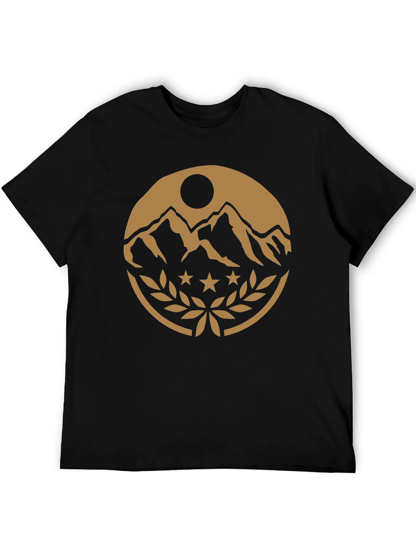 Mountain Peak Emblem Black T-Shirt