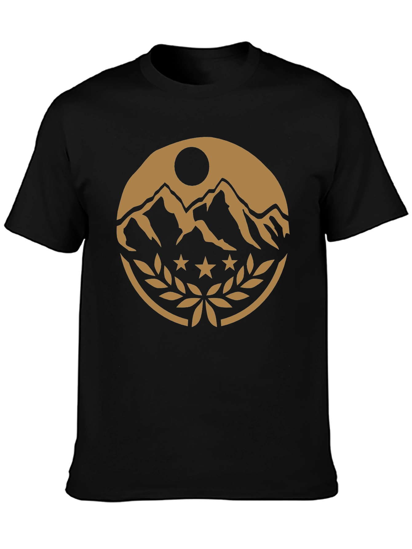 Mountain Peak Emblem Black T-Shirt