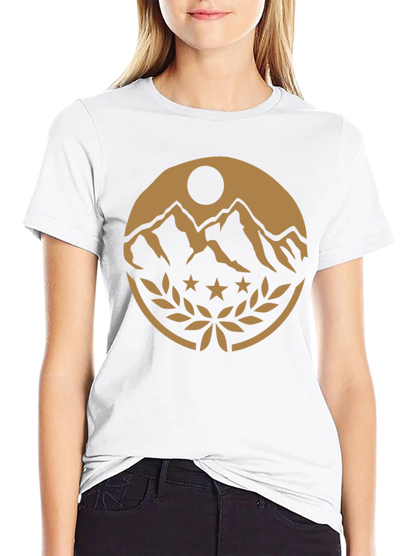 Mountain Peak Emblem Black T-Shirt