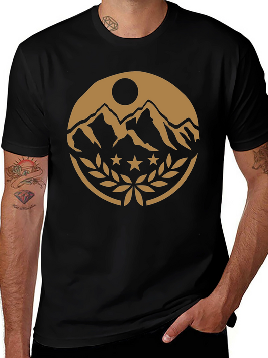 Mountain Peak Emblem Black T-Shirt