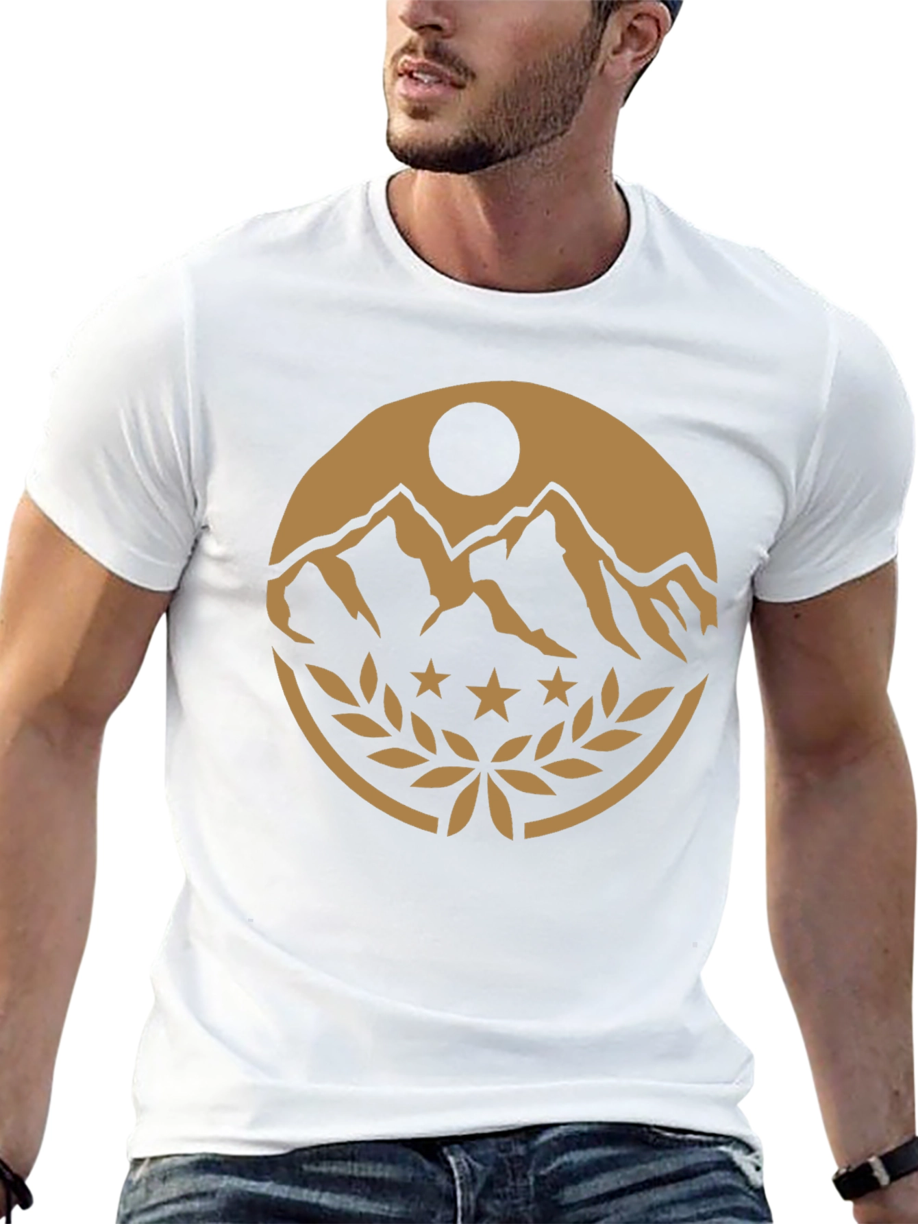 Mountain Peak Emblem Black T-Shirt