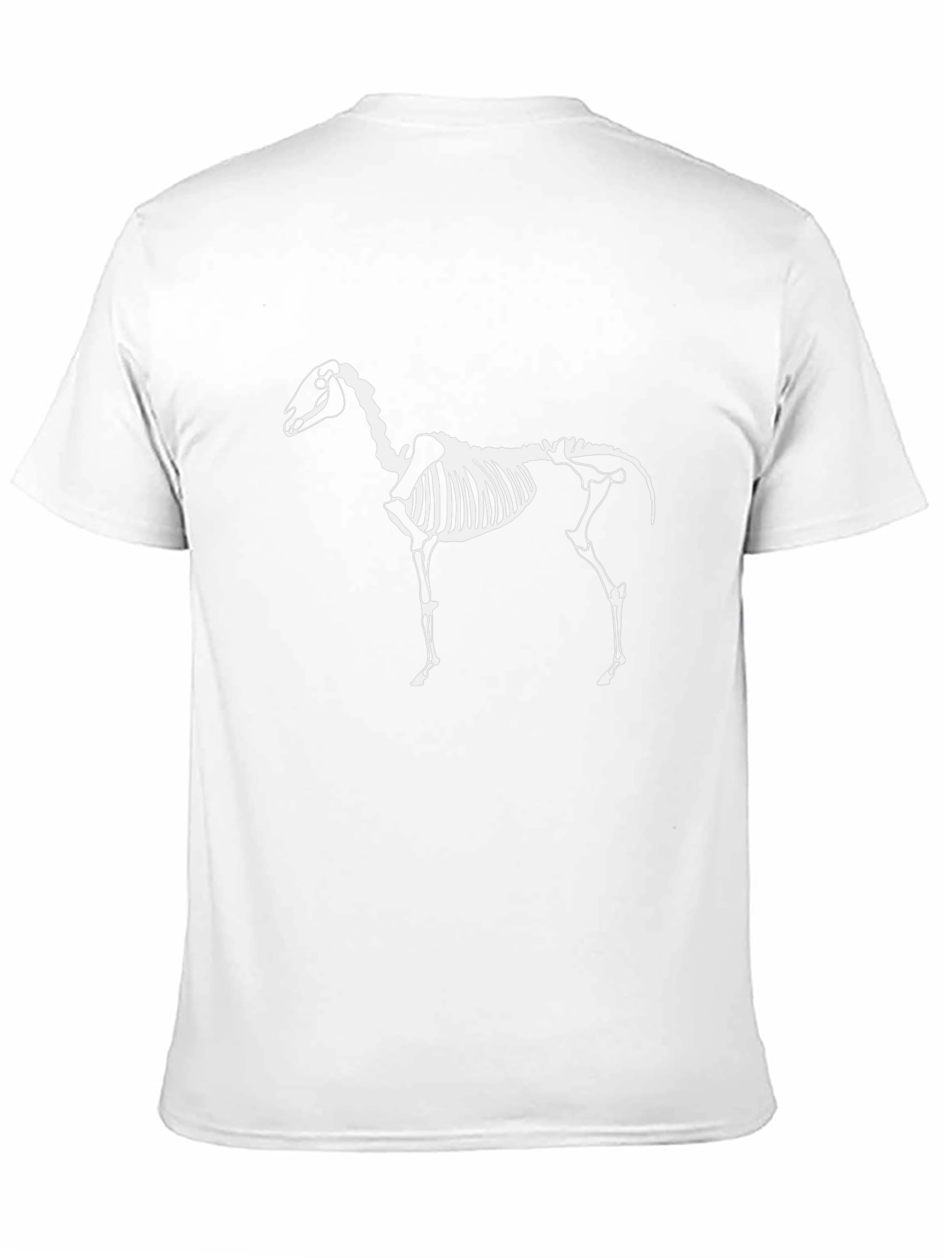 Horse Skeleton Graphic Tee - Black