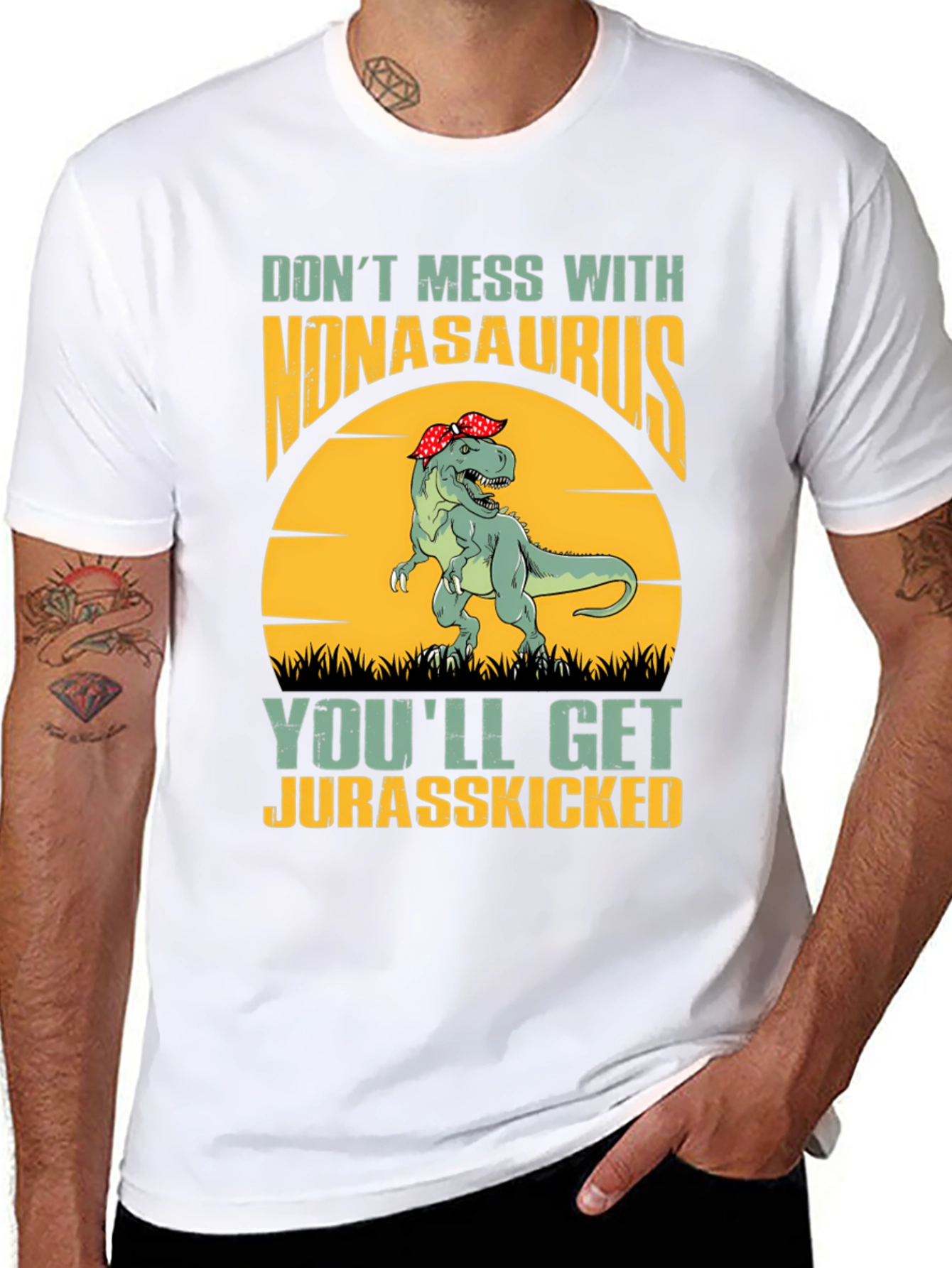 Nonasaurus Rex T-Shirt: Dont Mess Get Jurasskicked