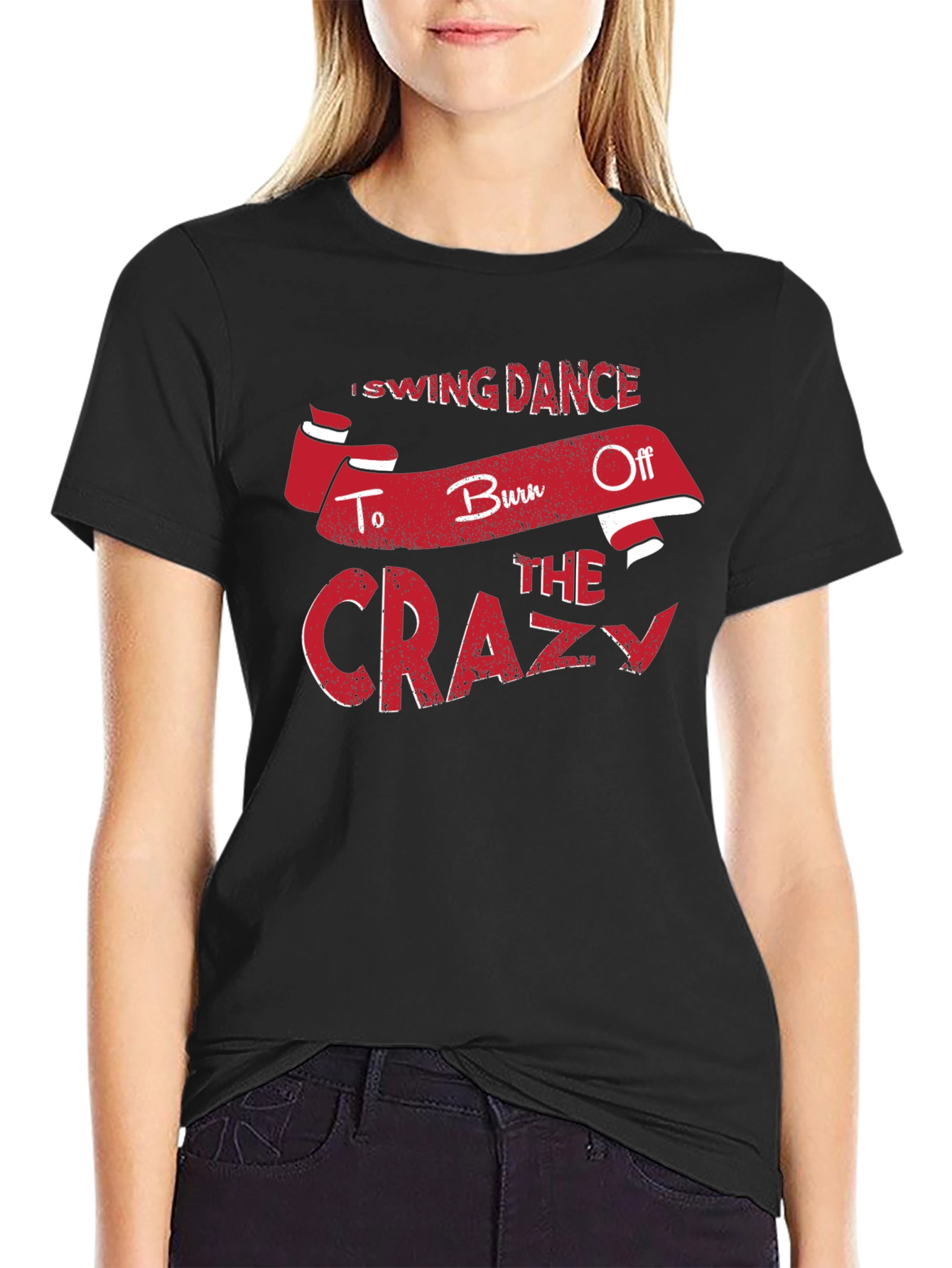 Swing Dance Burn Off Crazy T-Shirt