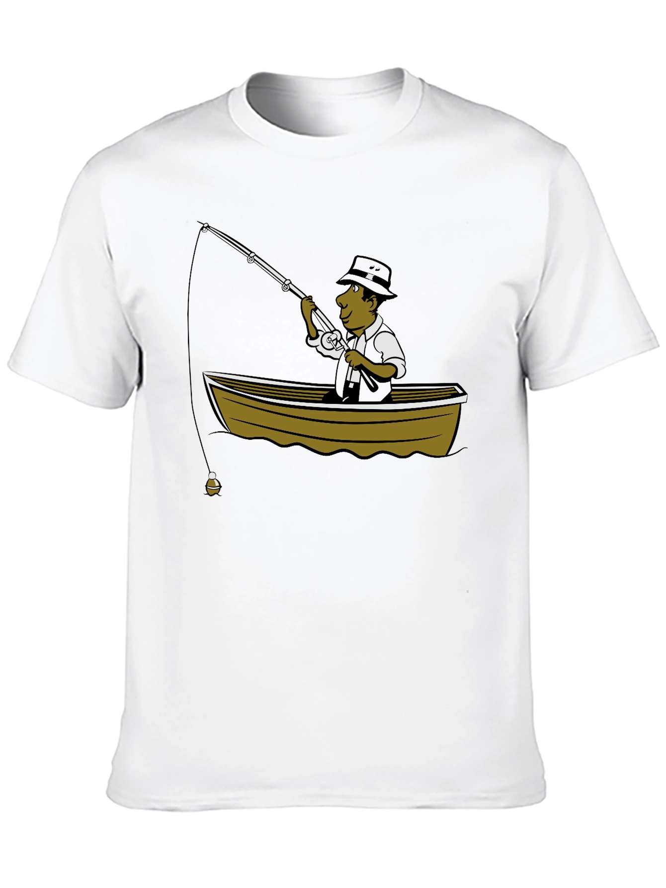 Fishing Cartoon Graphic T-Shirt