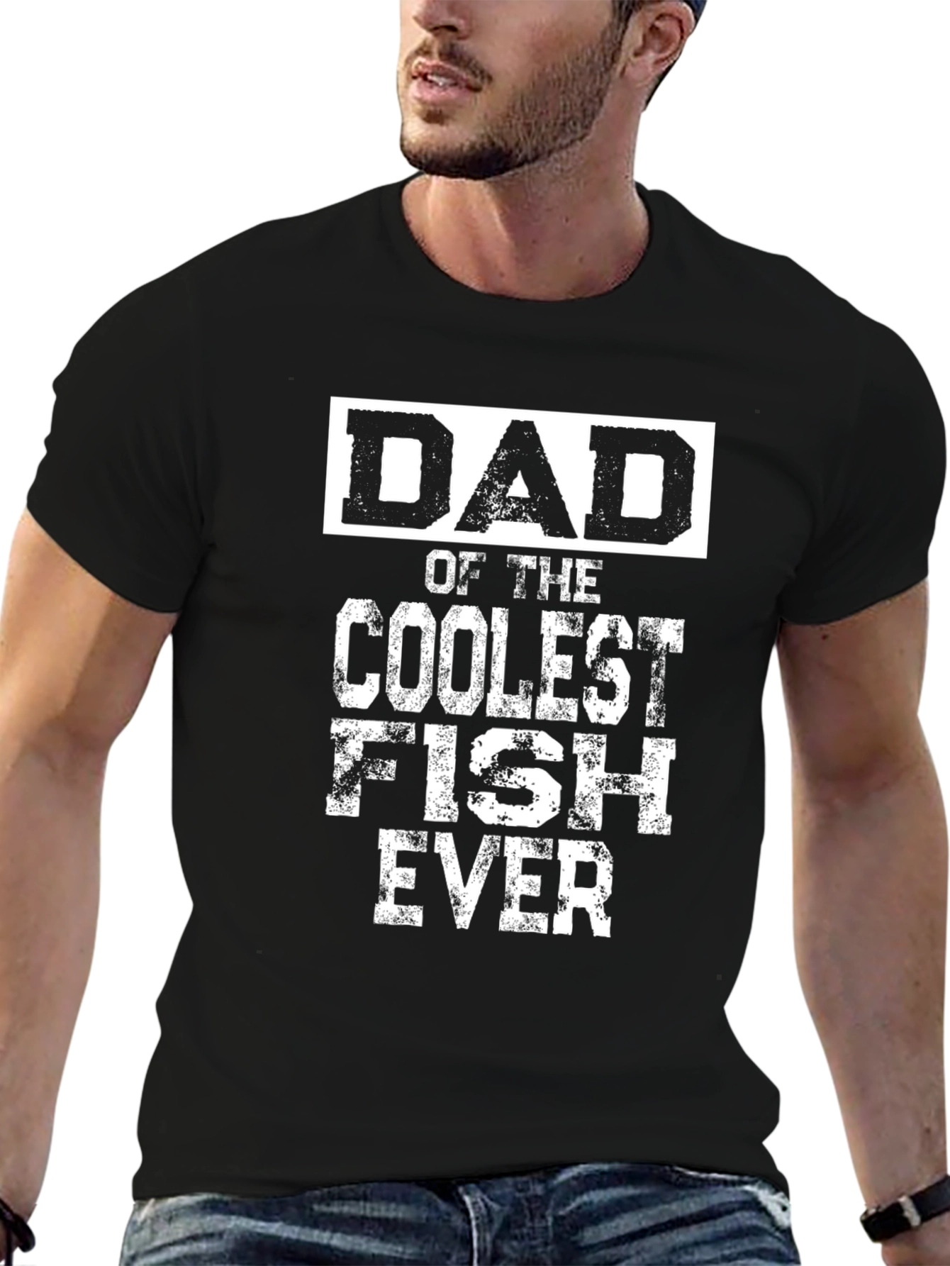 Dad of the Coolest Fish Ever - Novelty T-Shirt