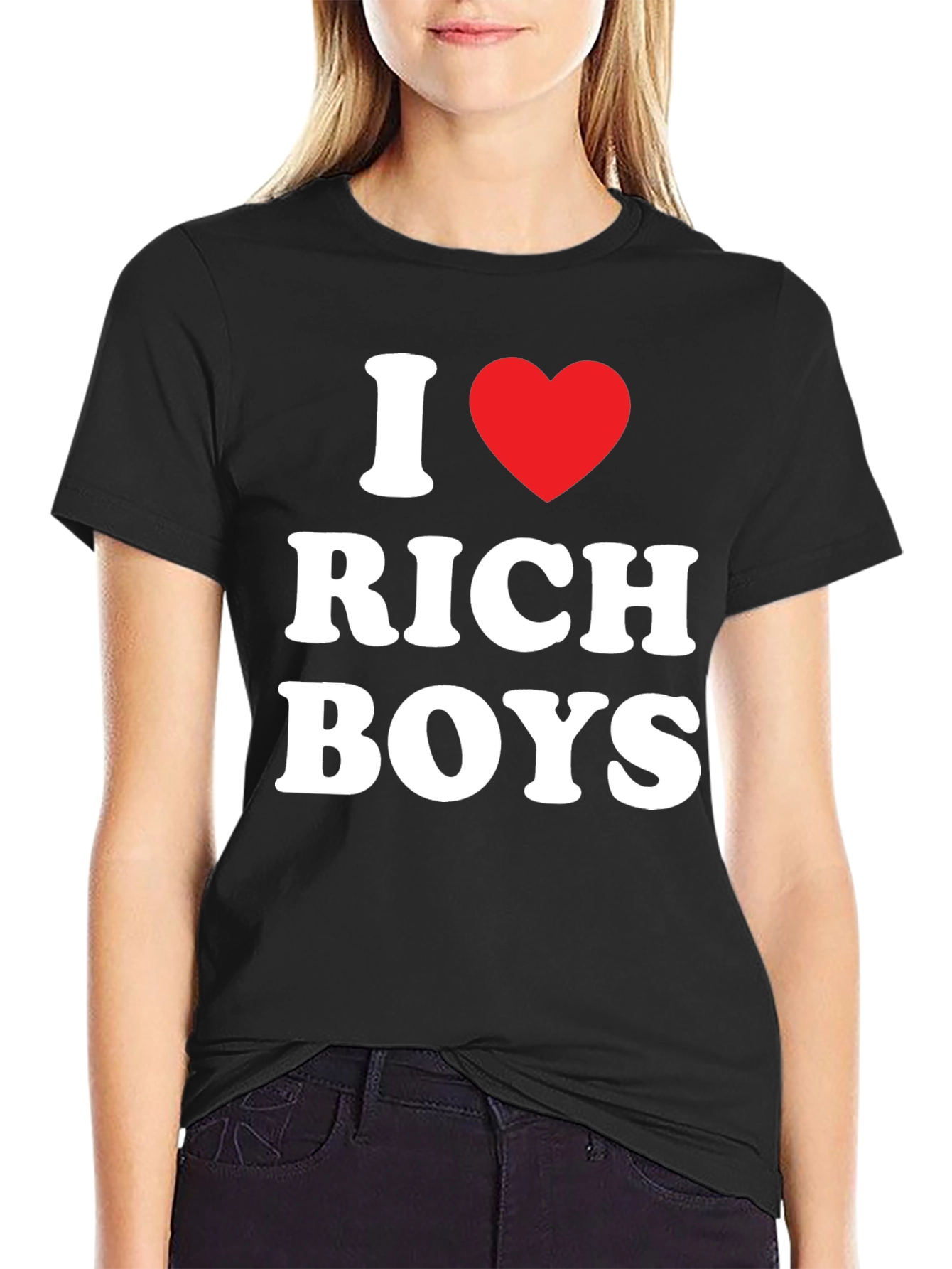 I Heart Rich Boys Tee - Mens Black T-Shirt