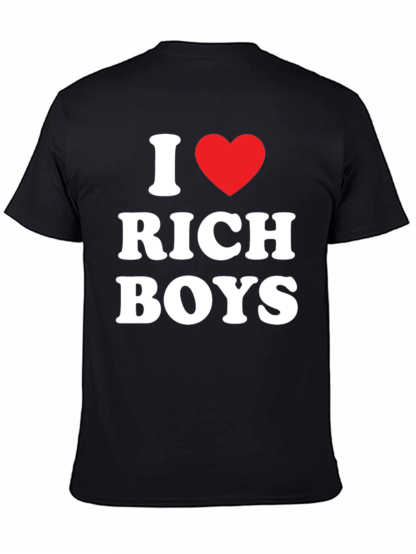 I Heart Rich Boys Tee - Mens Black T-Shirt