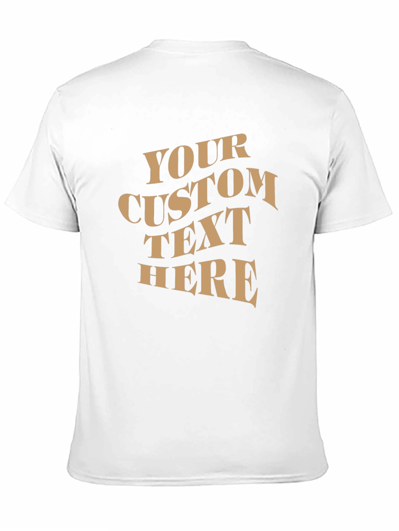 Custom Text T-Shirt - Black