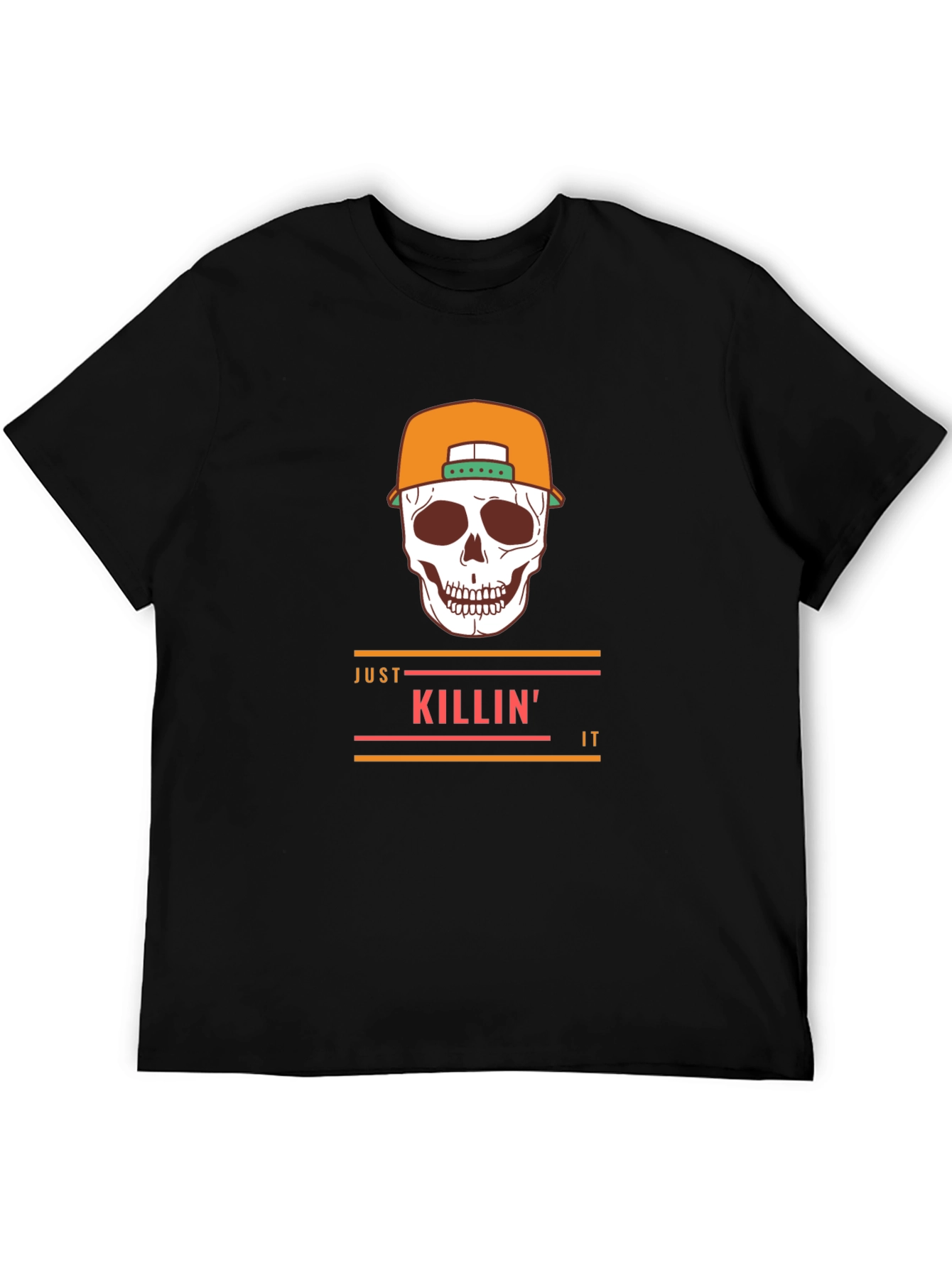 Just Killin It Skull Graphic Tee - Stylish T-Shirt