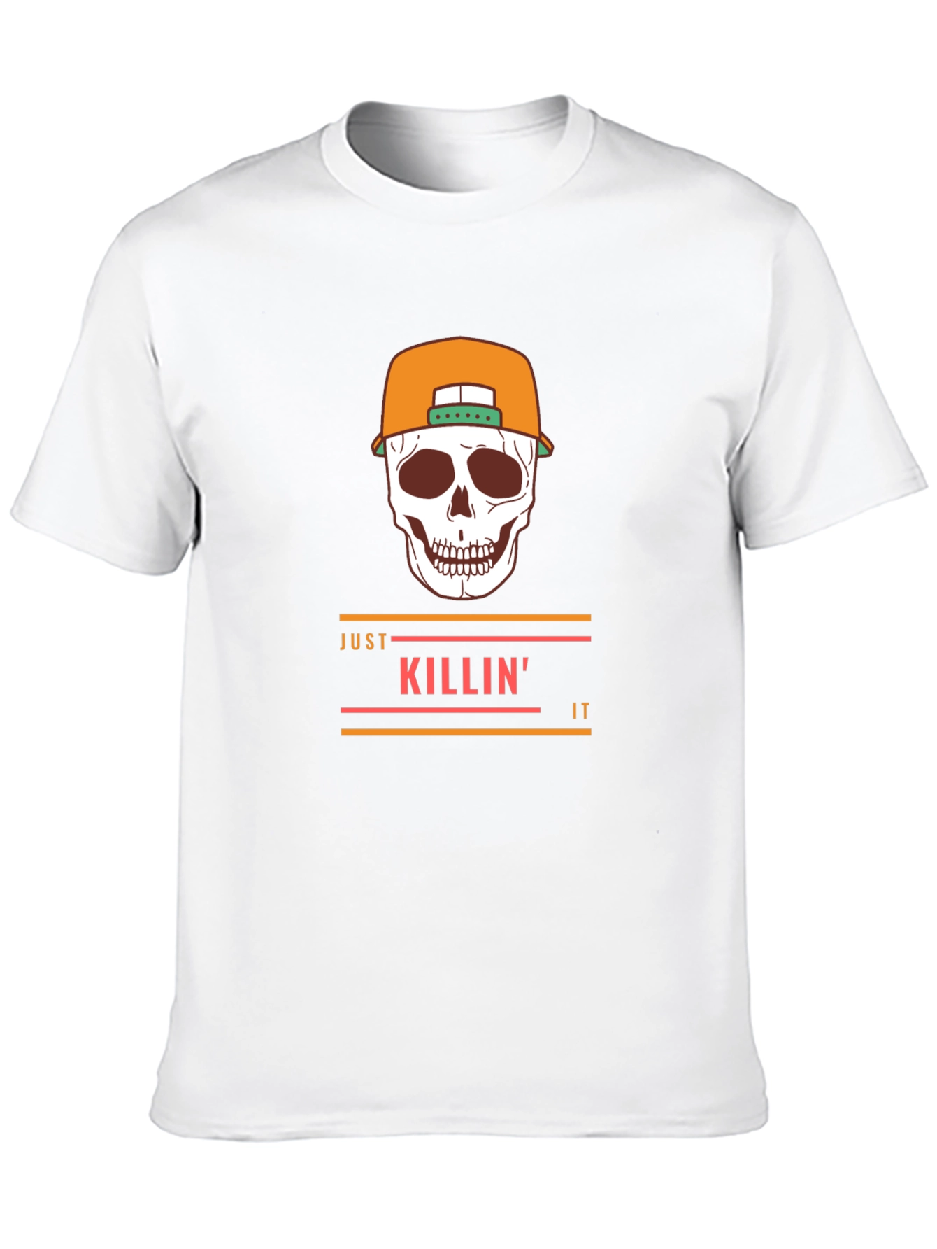 Just Killin It Skull Graphic Tee - Stylish T-Shirt