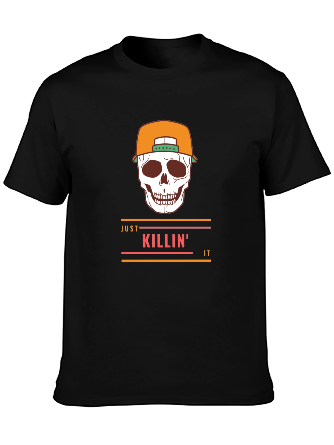 Just Killin It Skull Graphic Tee - Stylish T-Shirt