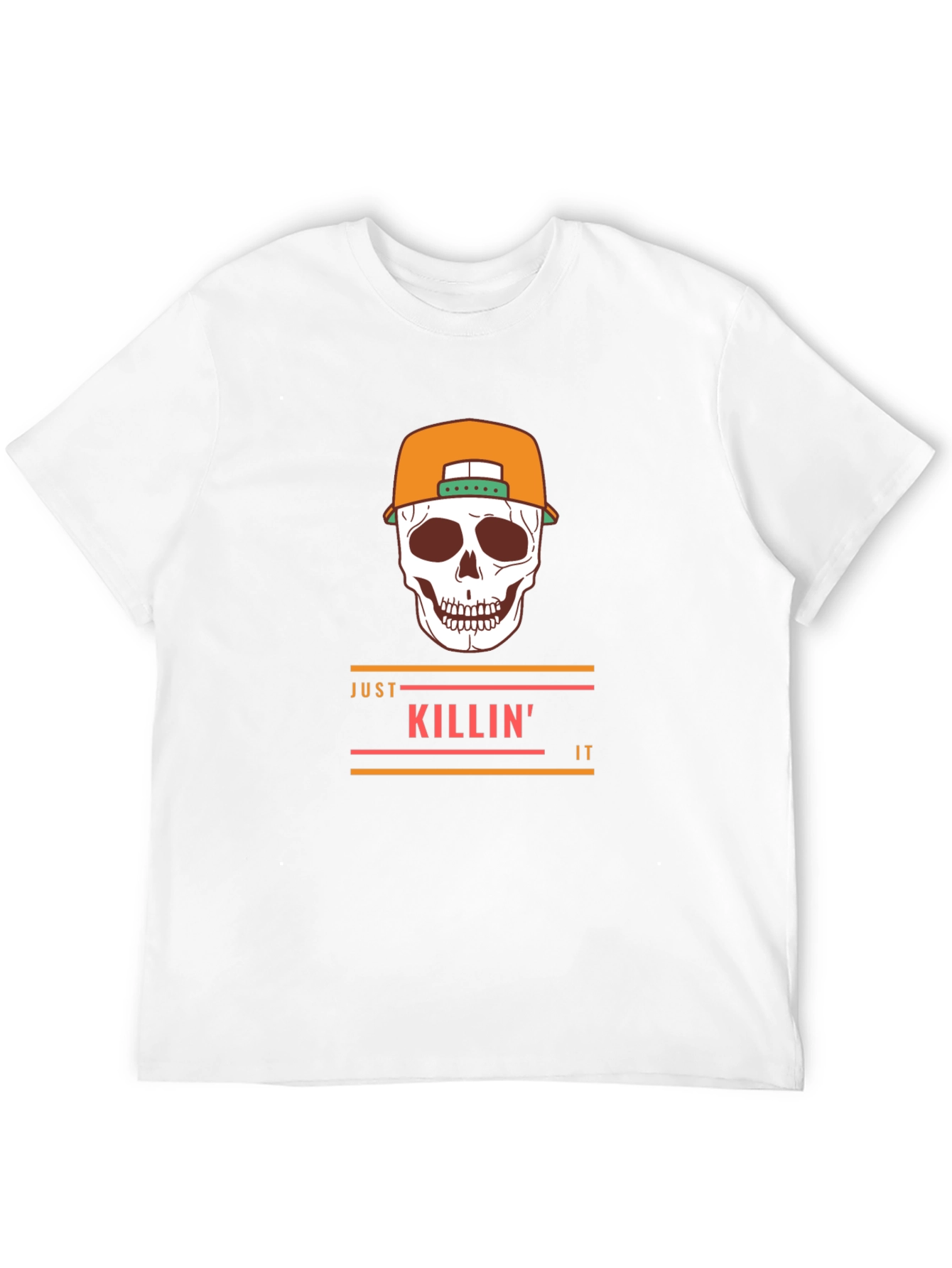Just Killin It Skull Graphic Tee - Stylish T-Shirt