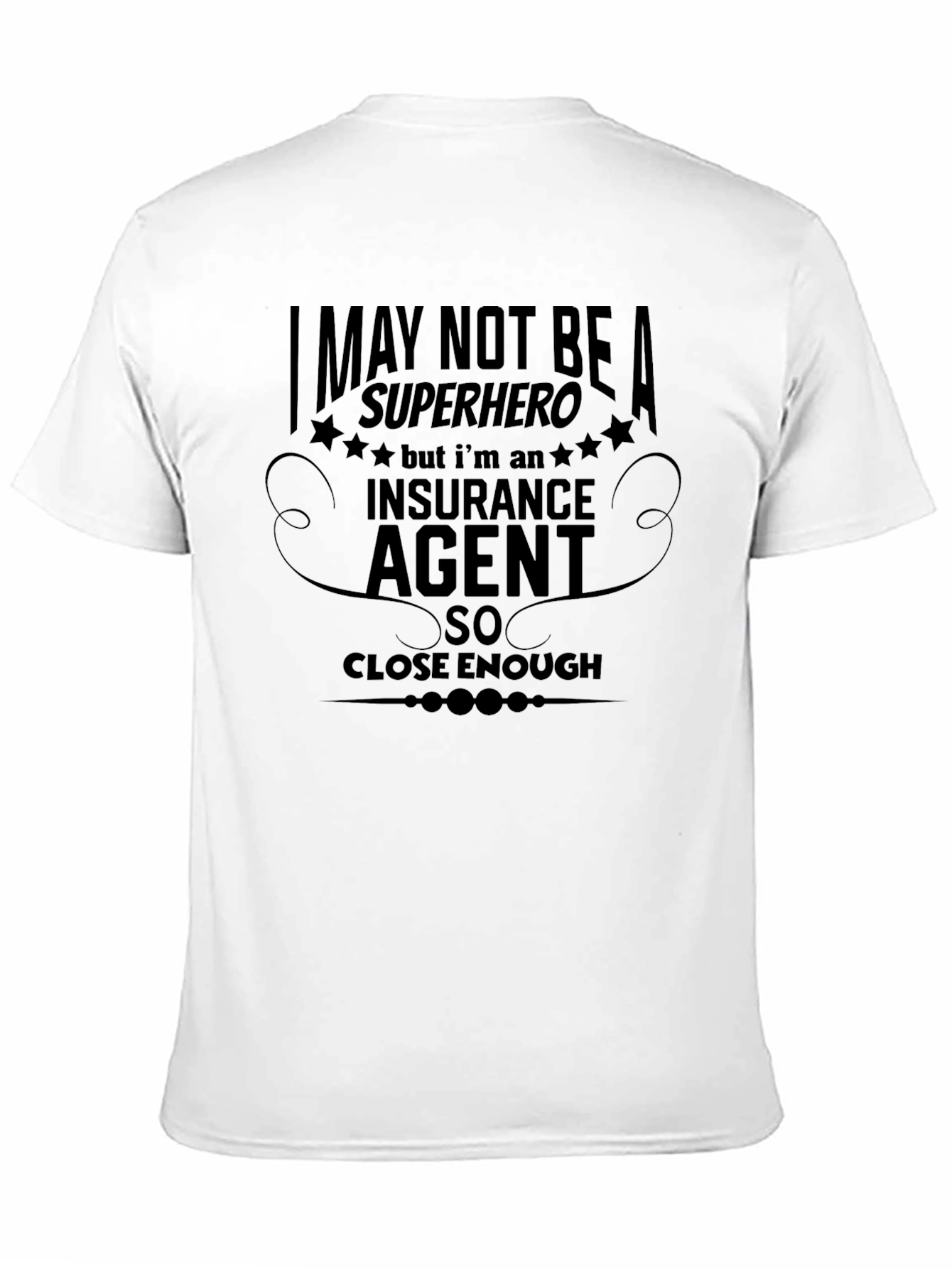 Insurance Agent Superhero Graphic Tee