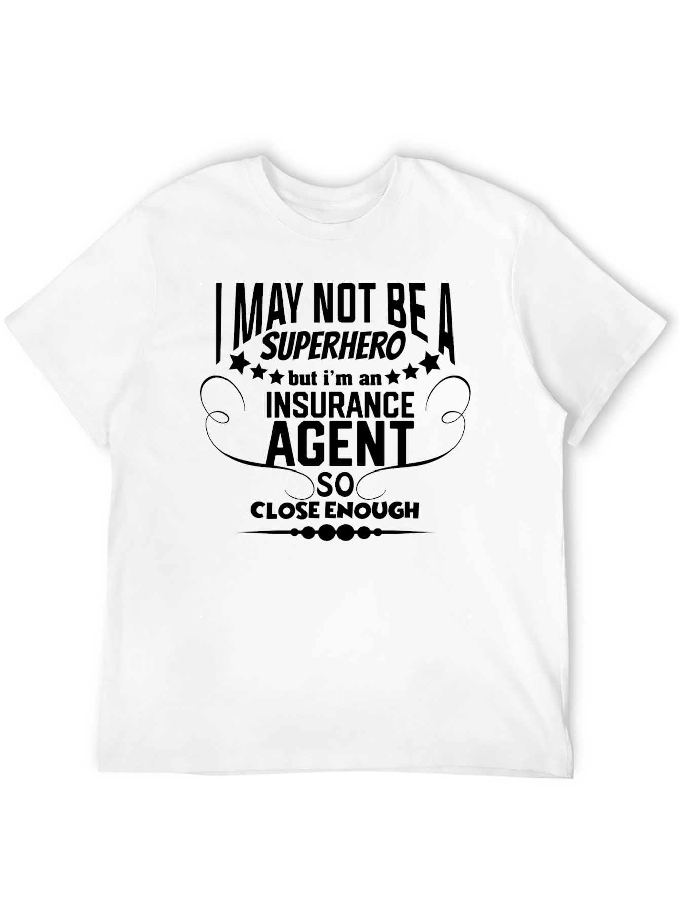 Insurance Agent Superhero Graphic Tee