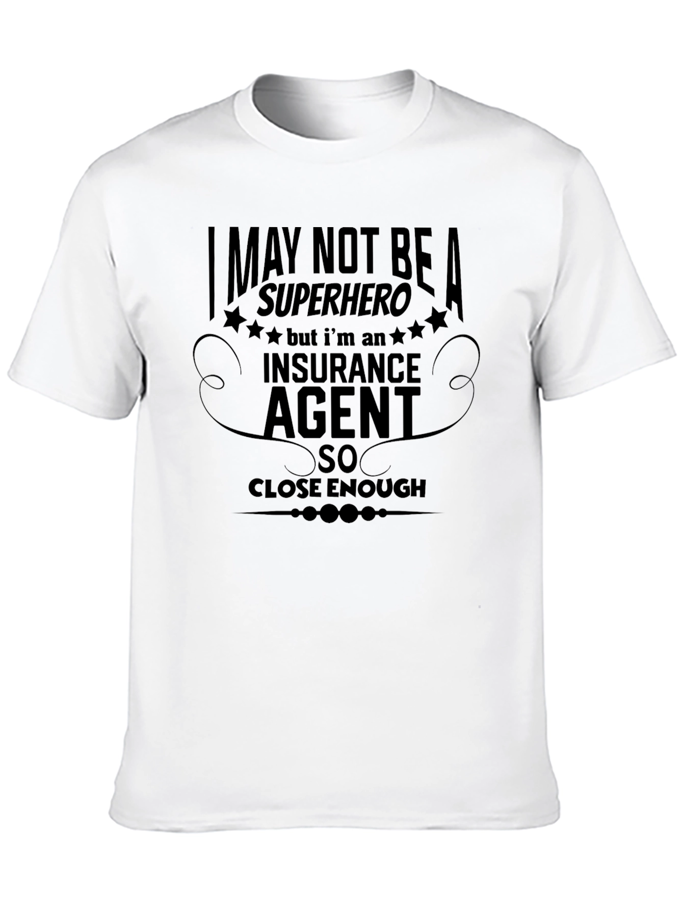 Insurance Agent Superhero Graphic Tee