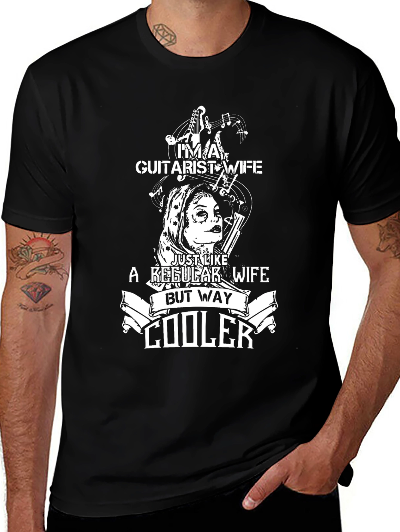 Guitarist Wife T-Shirt - Cool Graphic Tee