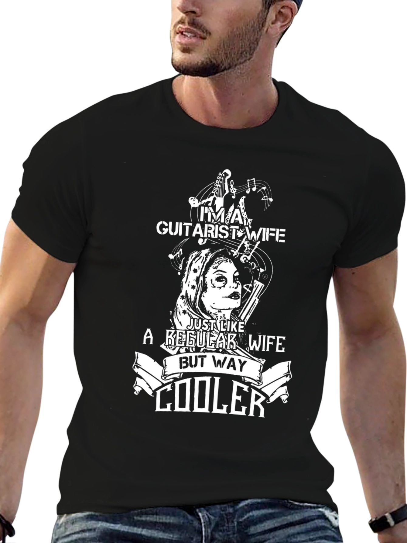 Guitarist Wife T-Shirt - Cool Graphic Tee