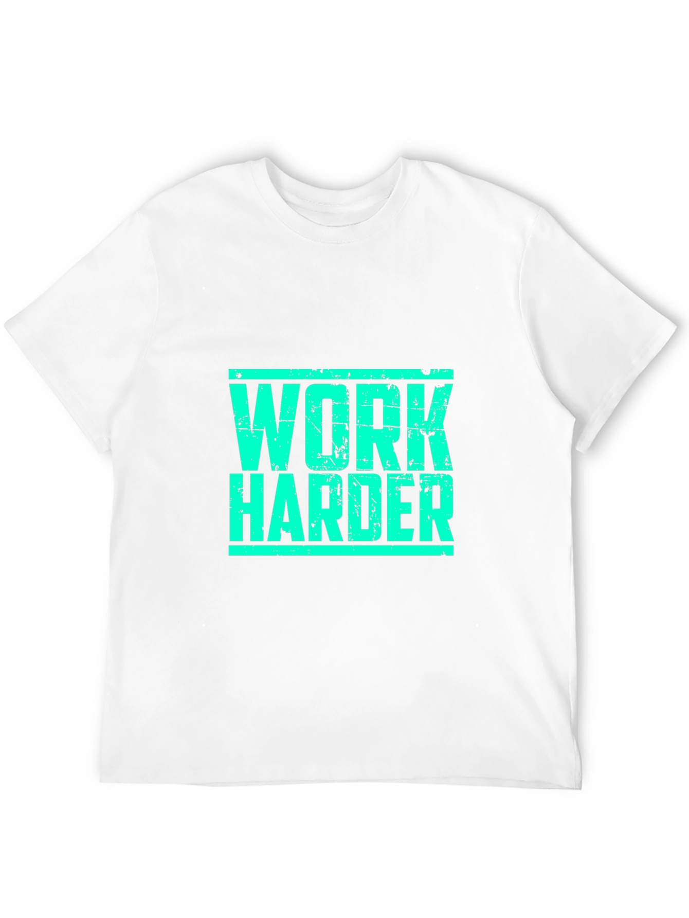 Work Harder Black Graphic T-Shirt