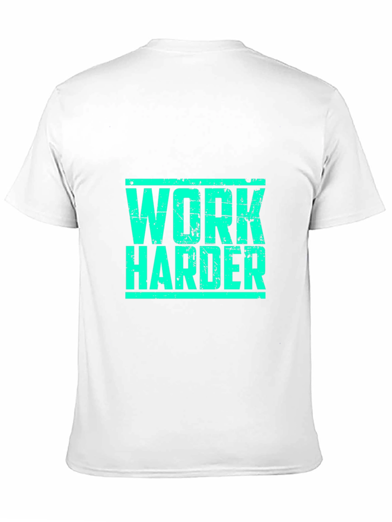 Work Harder Black Graphic T-Shirt