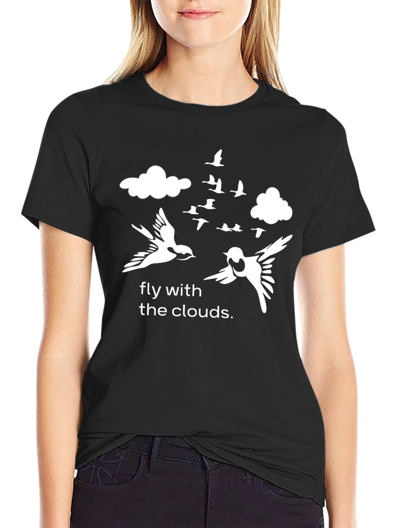 Fly With The Clouds Graphic Tee