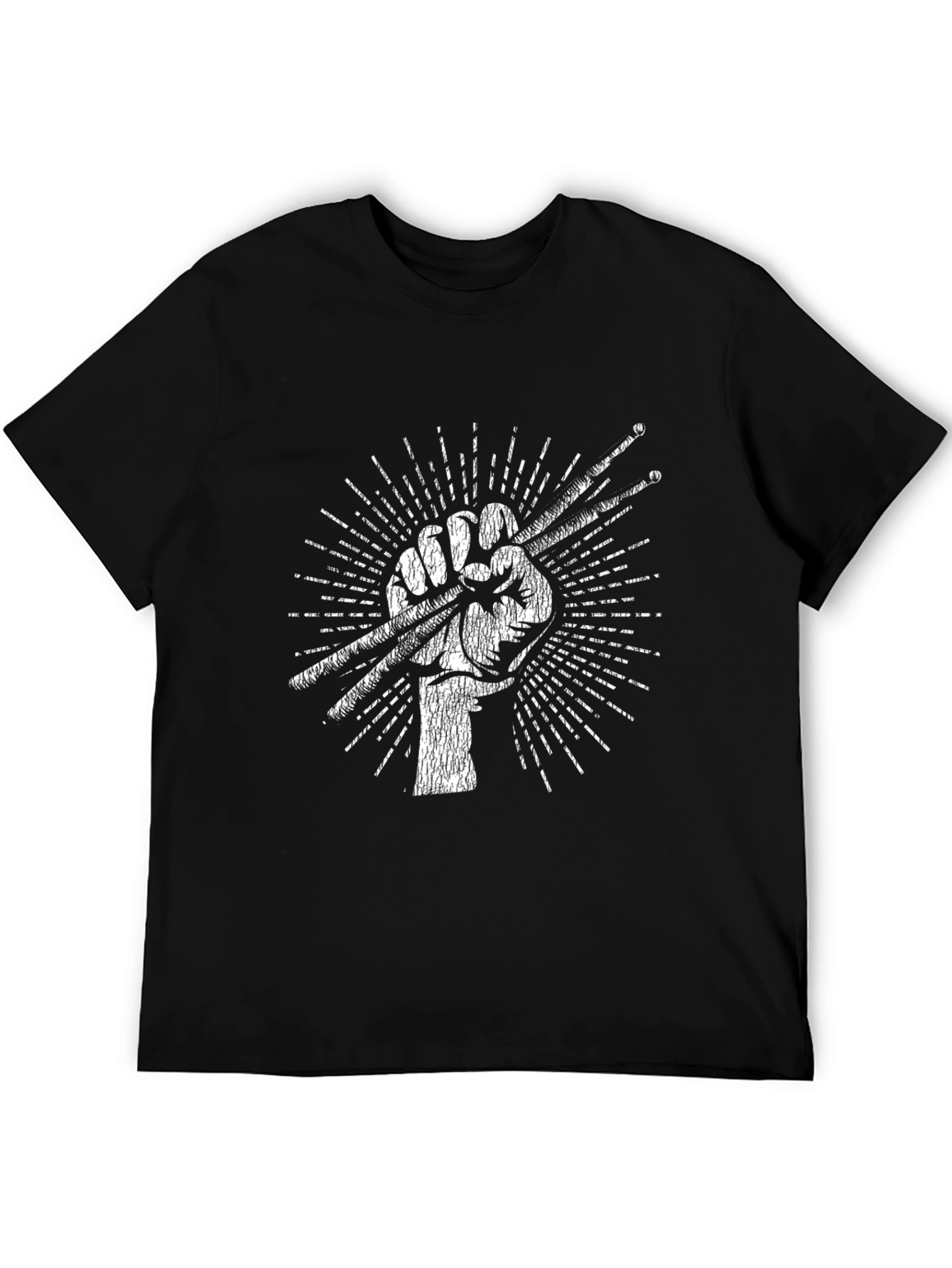 Drummer Fist Graphic T-Shirt - Music Lover Tee