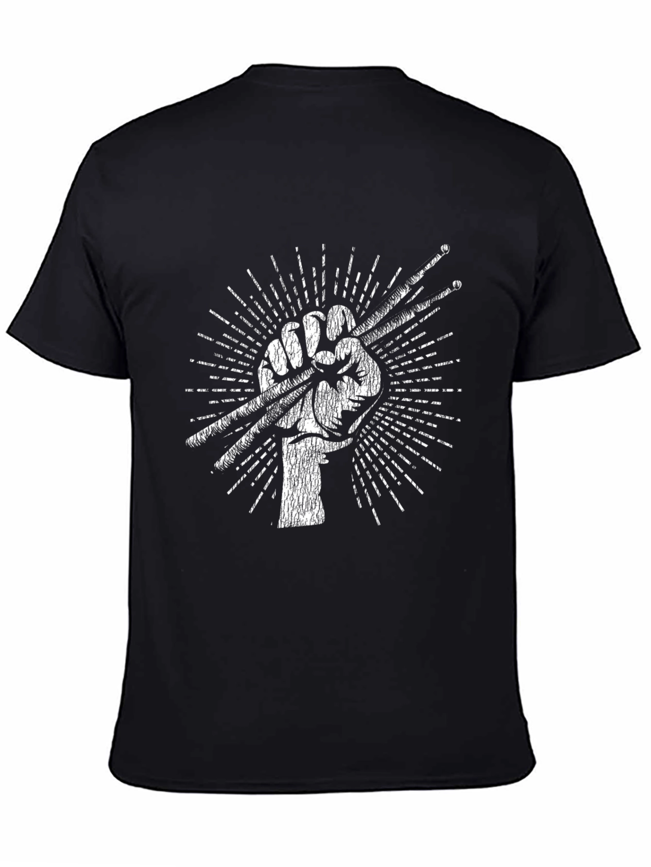 Drummer Fist Graphic T-Shirt - Music Lover Tee