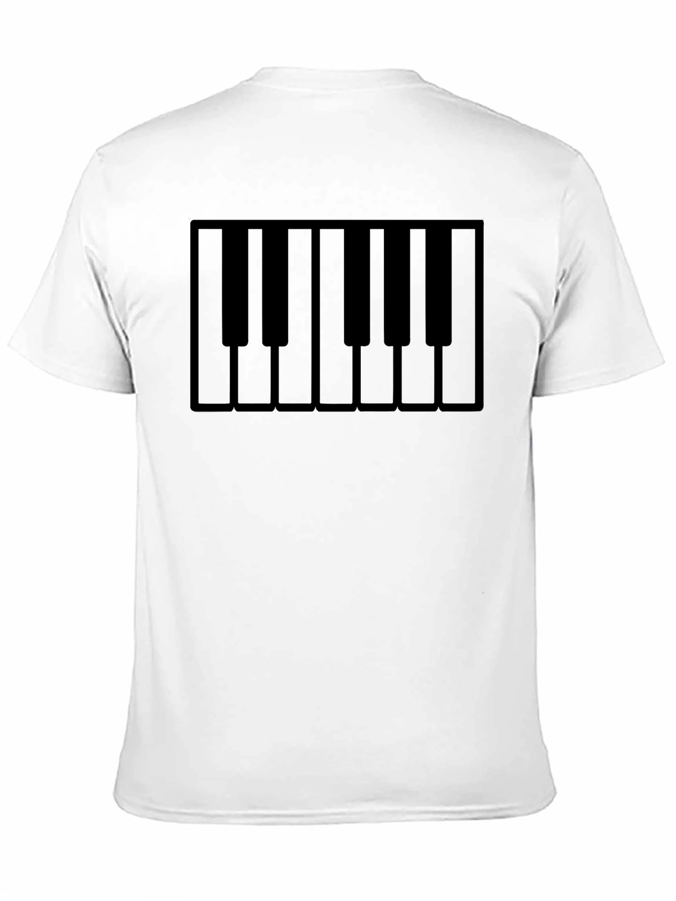Piano Keys Graphic Print Mens T-Shirt