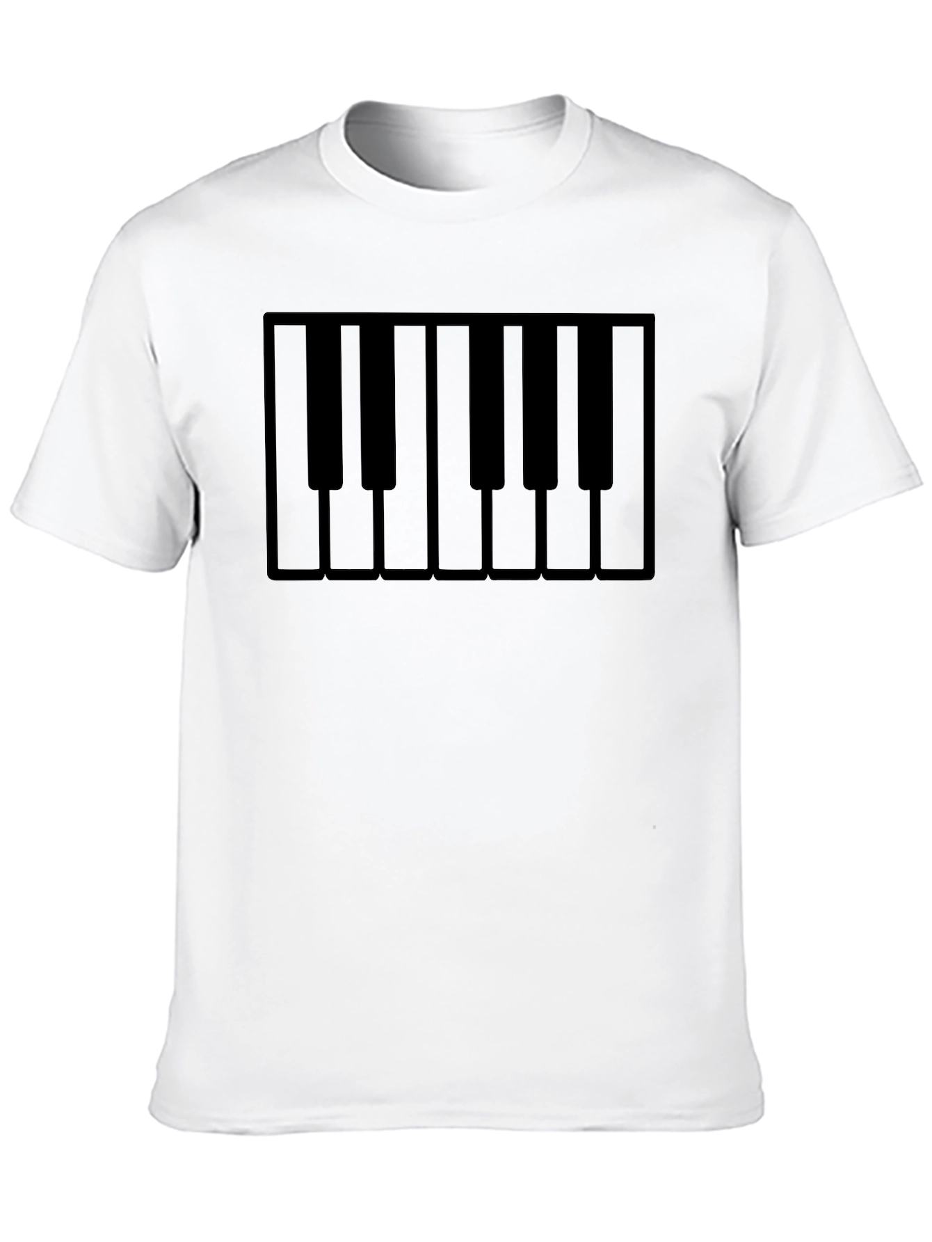 Piano Keys Graphic Print Mens T-Shirt