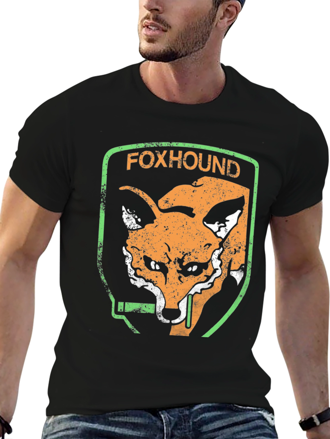 Foxhound Graphic T-Shirt - Retro Style