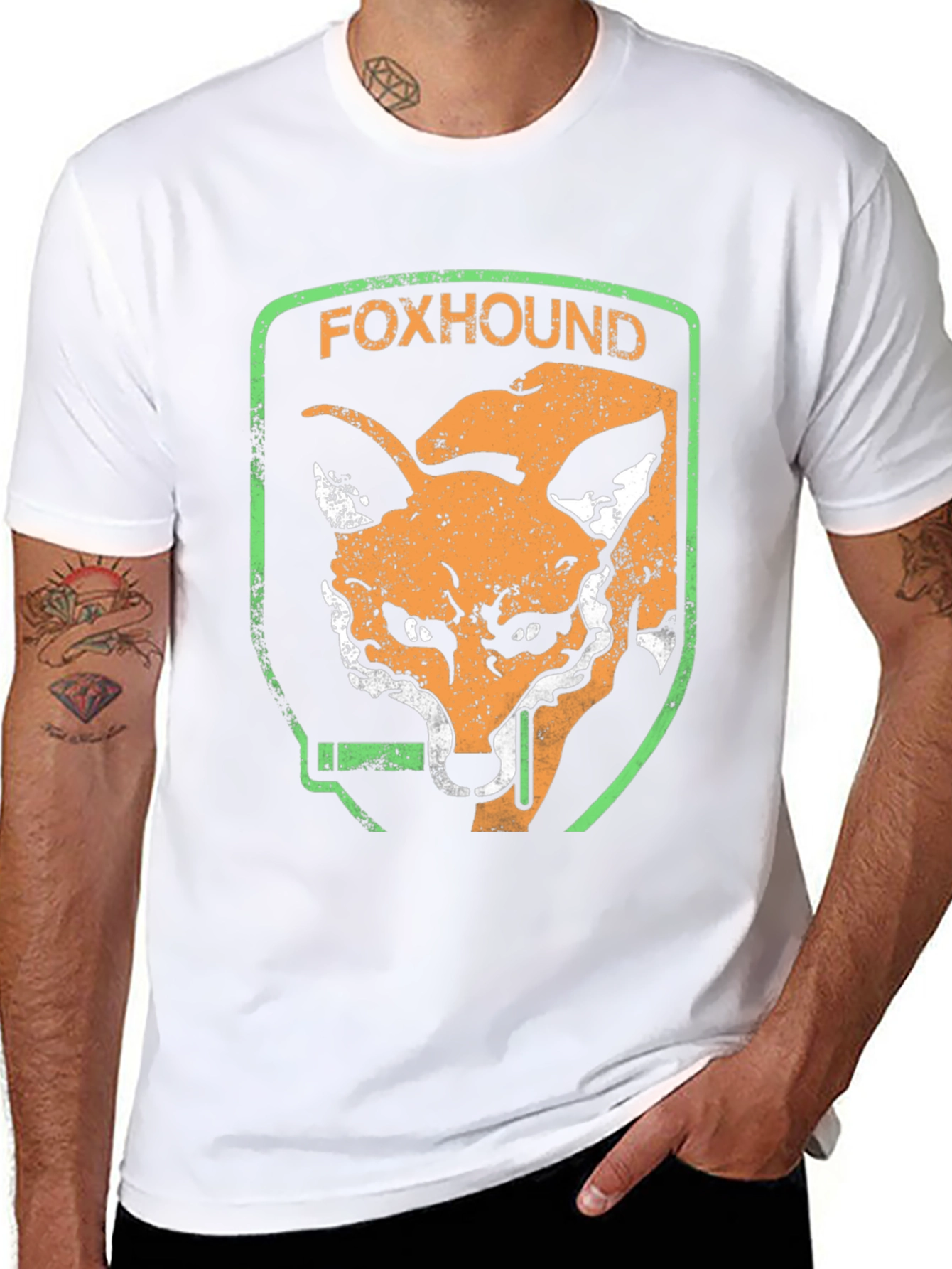 Foxhound Graphic T-Shirt - Retro Style