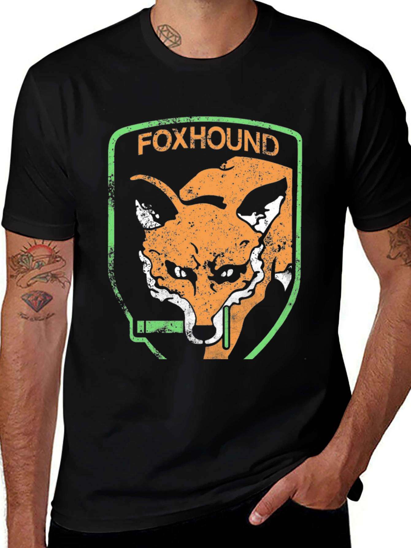Foxhound Graphic T-Shirt - Retro Style