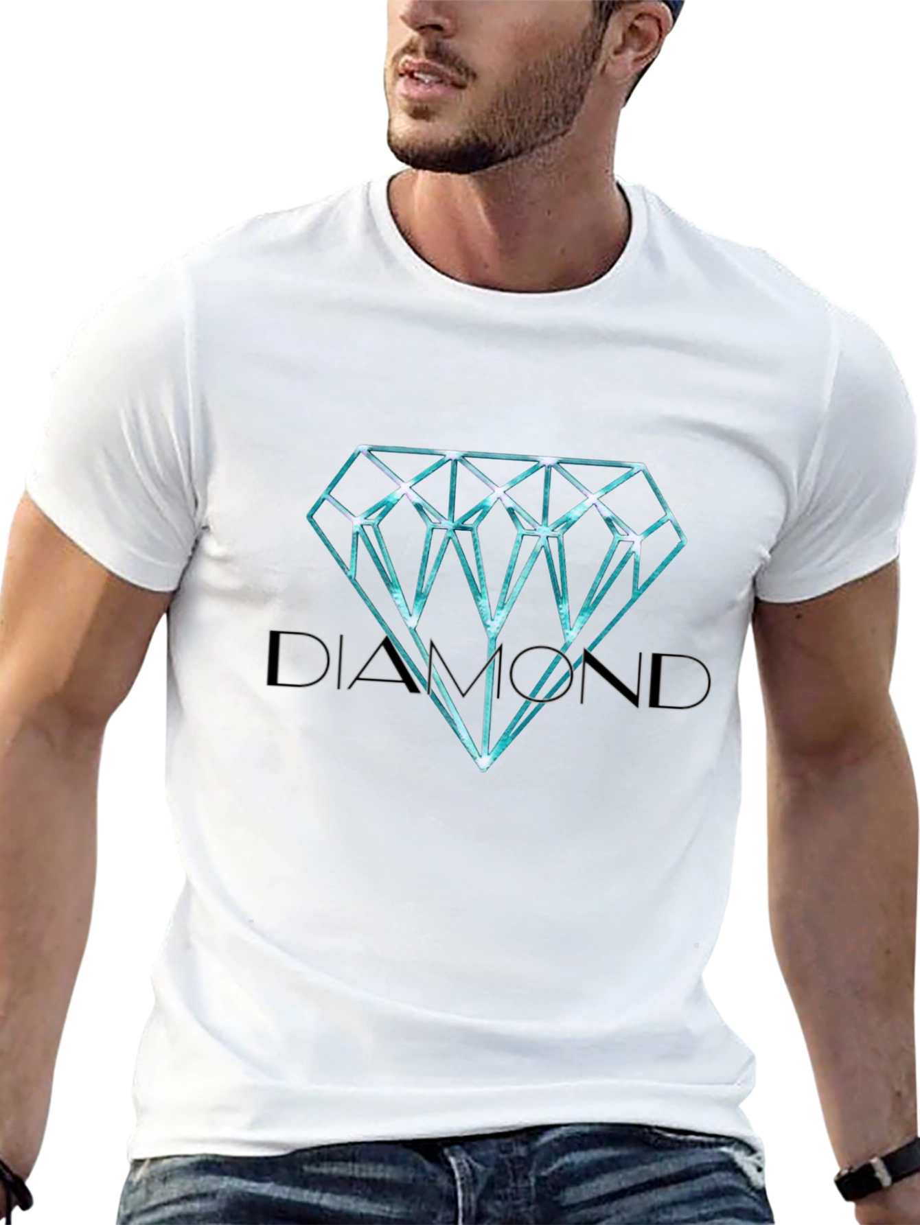 Diamond Graphic Black T-Shirt