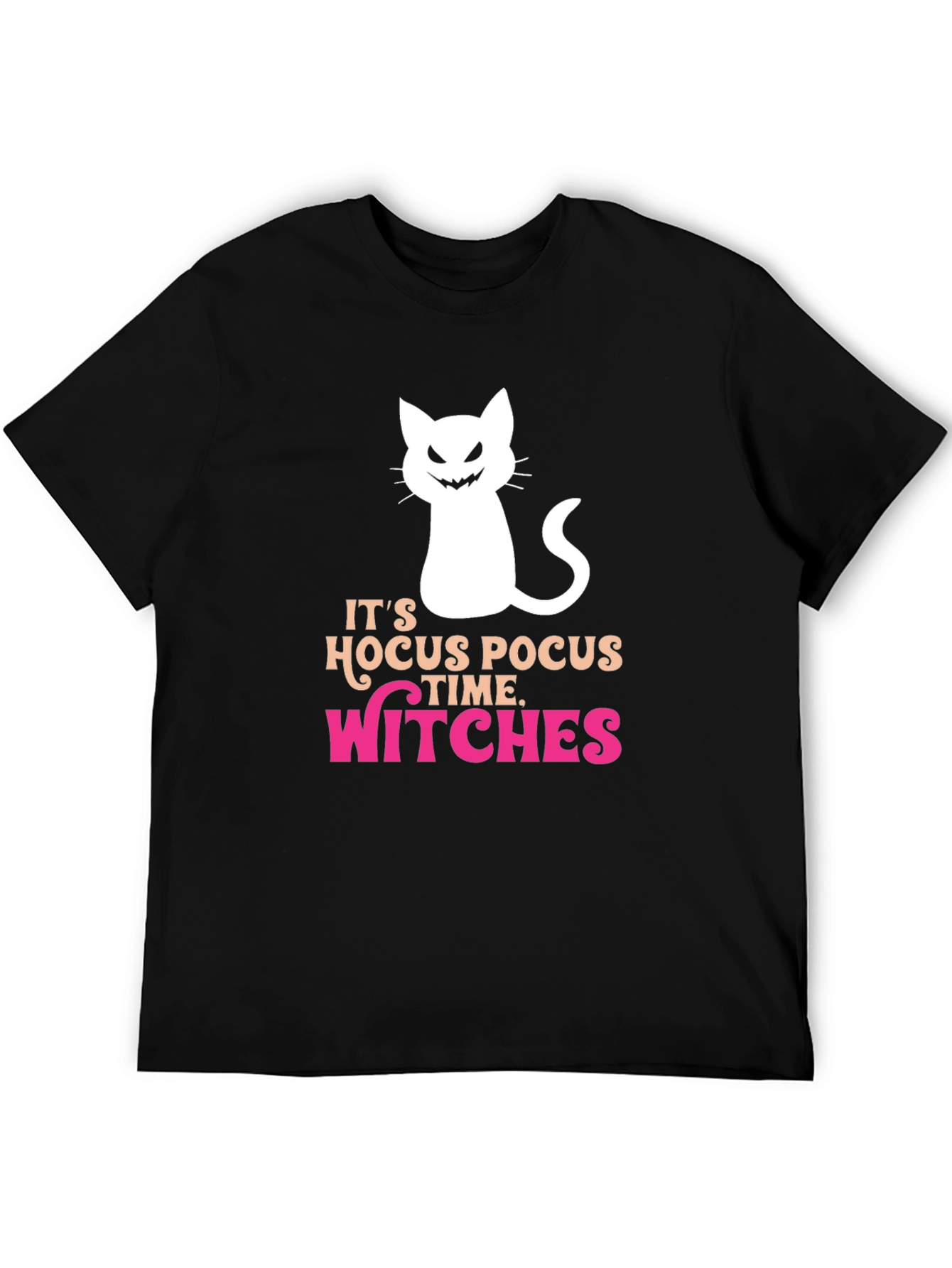 Hocus Pocus Witches Time T-Shirt Halloween Cat Tee