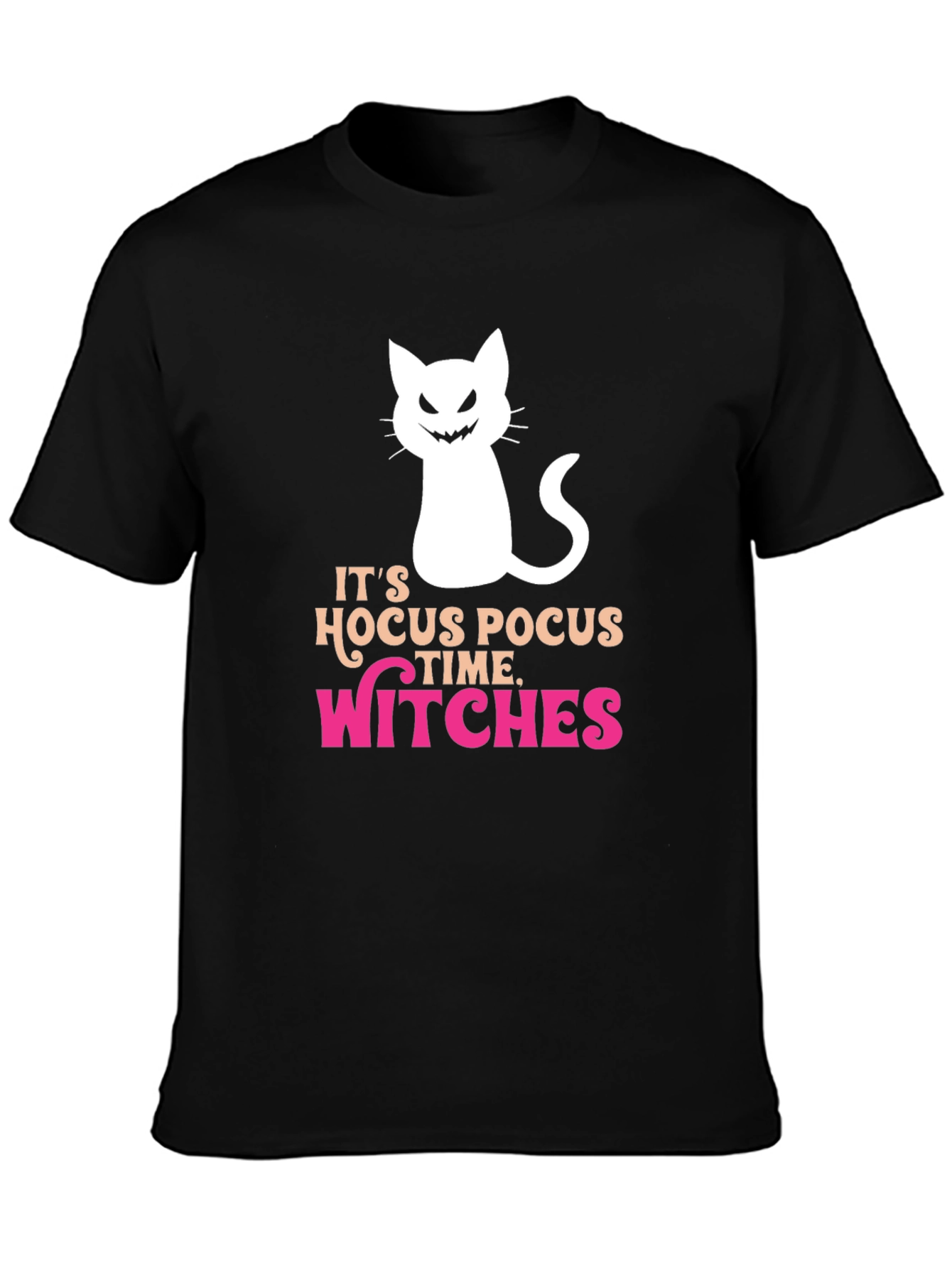 Hocus Pocus Witches Time T-Shirt Halloween Cat Tee
