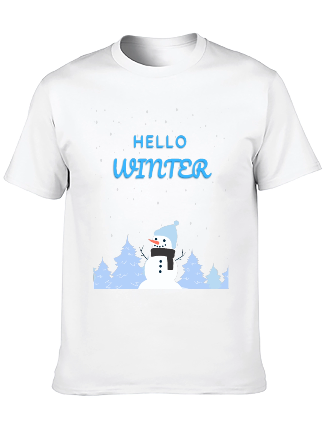 Hello Winter Snowman Graphic Tee