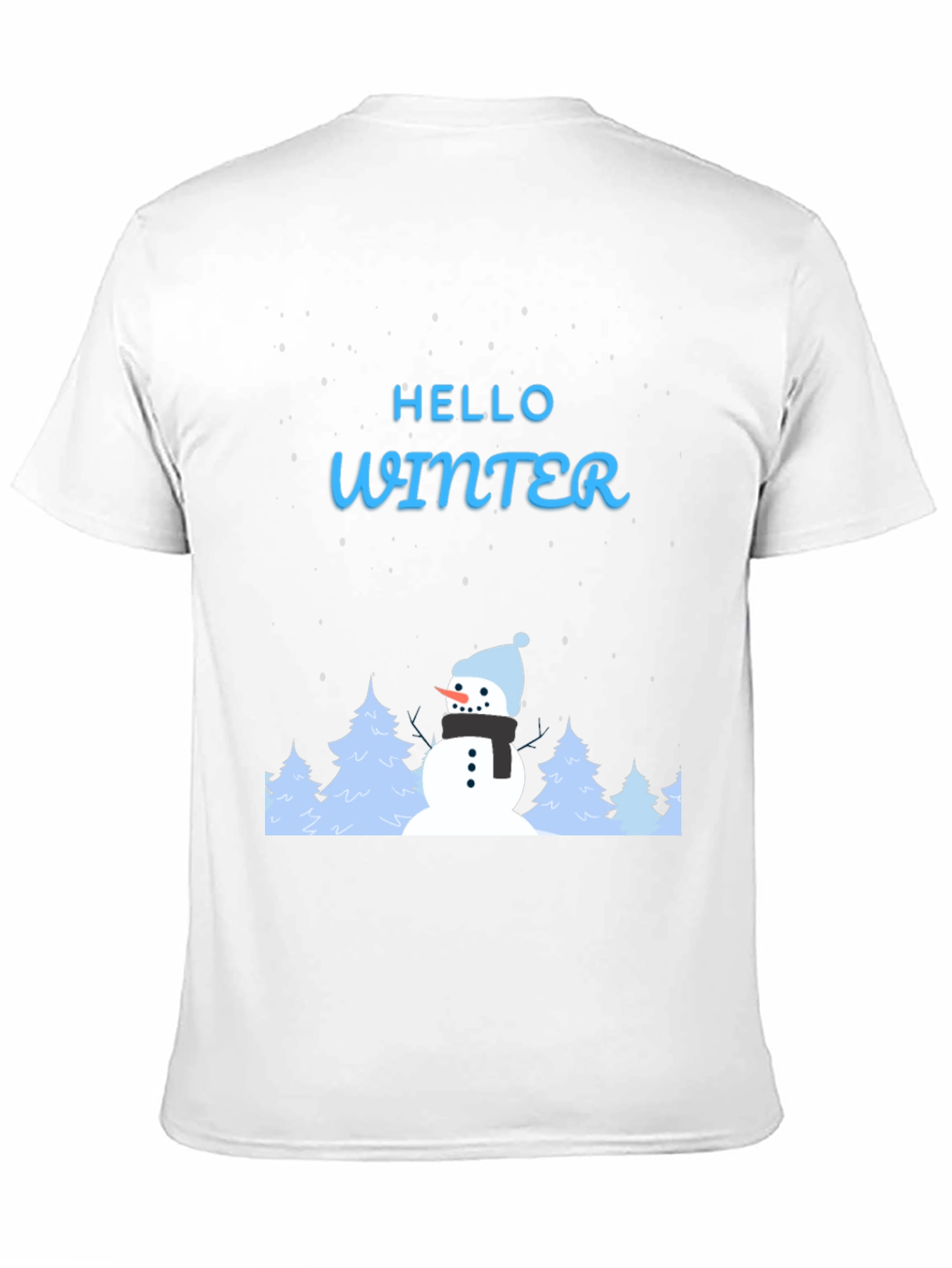 Hello Winter Snowman Graphic Tee