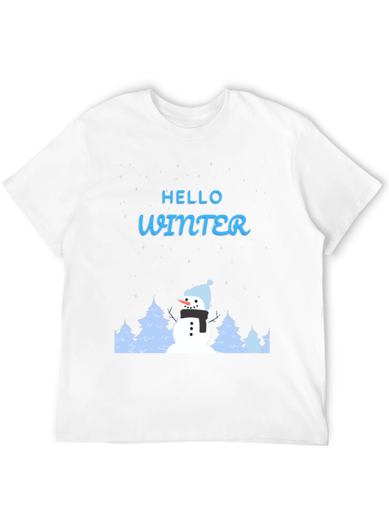 Hello Winter Snowman Graphic Tee
