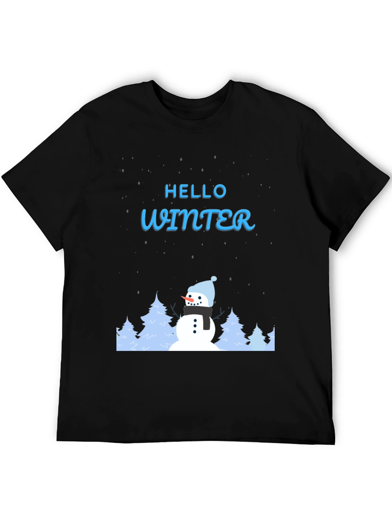 Hello Winter Snowman Graphic Tee